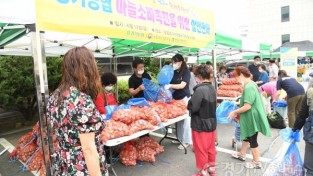 [크기변환]6.12 경기농협, 직거래장터를 통한 마늘재배농가돕기 동참 (1).JPG