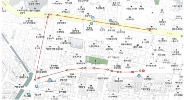 [크기변환]사본 -크리스마스 마켓 행사 기간내 전통시장주변 주정차 단속 완화 구간.jpg