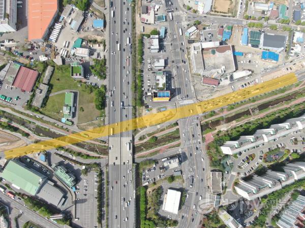 [크기변환]4_기흥구 보라교사거리 일원에 추진중인 지방도 315호선 지하차도 공사 위치.jpg