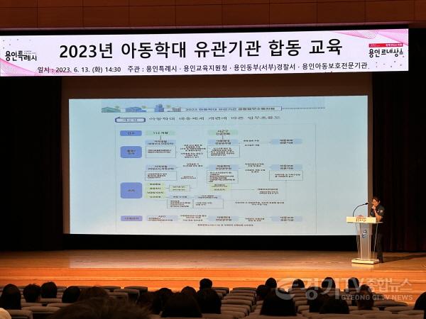 [크기변환]사본 -3. 용인특례시가 13일 유치원 초 중 고 교원을 대상으로 아동학대 유관기관 합동 교육을 실시했다..jpg