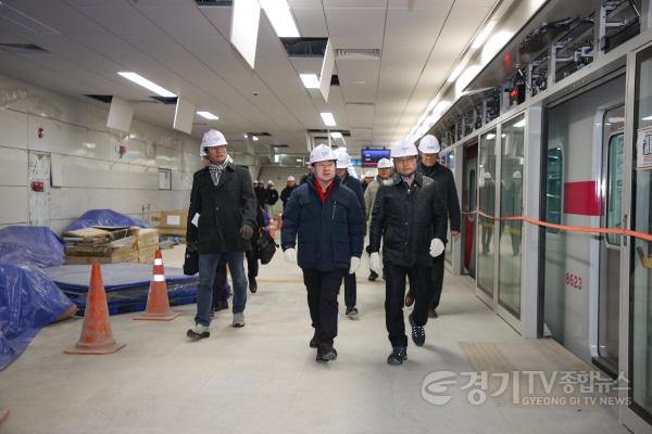 [크기변환](1220)[철도교통과]주광덕 남양주시장, 별내선(8호선 연장) 현장점검 나서(사진3).JPG