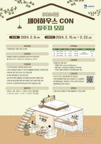 [크기변환]1. 수원시, ‘셰어하우스 CON’ 입주할 자립준비청년 모집.jpg