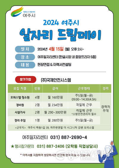 [크기변환]04-여주시, 2024년 4월 일자리 드림데이 실시- 포스터.png