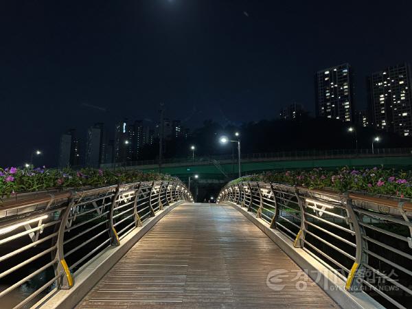 [크기변환]4-4. 영덕2동이 경관개선 및 보행자 안전을 위해 청현교에 경관조명을 설치했다.jpg