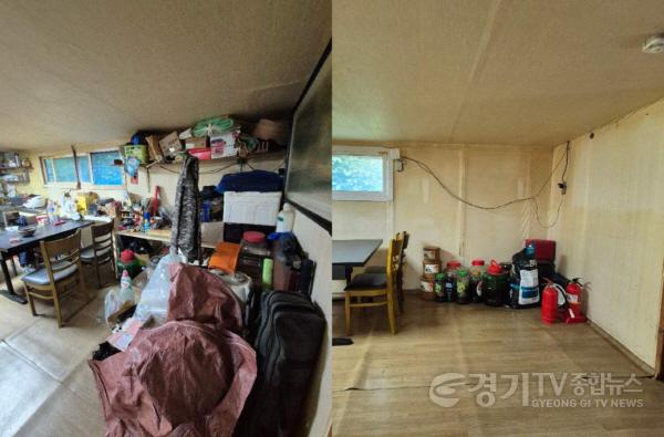 [크기변환]4-1. 처인구 남사읍 지역사회보장협의체는 자원봉사자들과 함께 주거환경 개선 사업을 진행했다.jpg