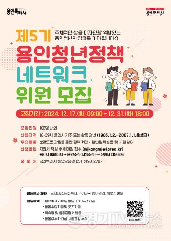 [크기변환]4. 용인특례시 제5기 청년정책네트워크 위원 모집 포스터.jpg