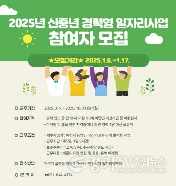 [크기변환]1. 이천시, 2025년 신중년 경력형 일자리사업 참여자 모집.jpg