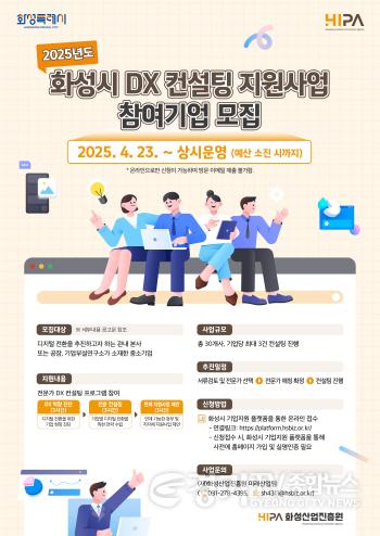 [크기변환](사진) 2025년도 화성시 DX 컨설팅 지원사업 포스터.jpg