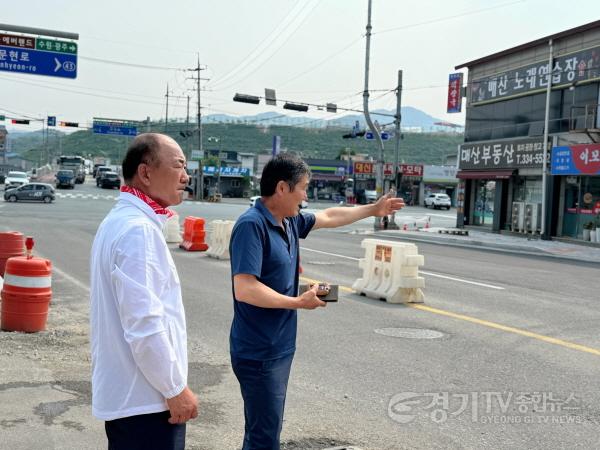 [크기변환]250528_이영희 경기도의원, 지방도 321호선 매산사거리 현장 점검.jpg