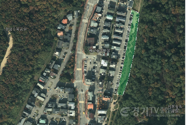 [크기변환]2-2. 새단장 중인 용인특례시 수지구 광교숲속마을 쉼터 위치도(초록 부분).png