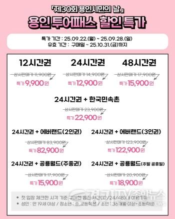 [크기변환]2-2. 용인특례시 제30회 용인시민의 날 기념 용인투어패스 할인 행사.jpg