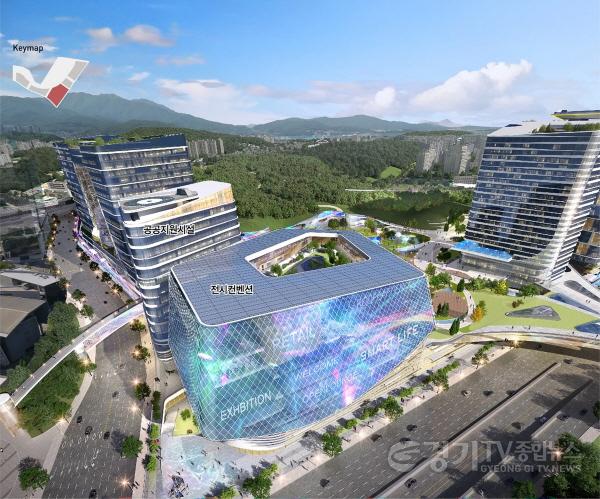 [크기변환]공공개발정책과-백현마이스 도시개발사업 전시컨벤션과 공공지원시설 조감도.jpg