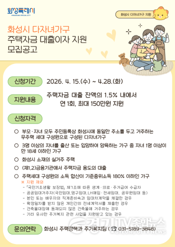 [크기변환]1-1. 2026 화성특례시 다자녀가구 주택자금 대출이자 지원사업 홍보 포스터(1) (1).png