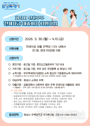 [크기변환]1-4. 2026 신혼부부 전세자금 대출이자 지원사업 홍보 포스터(2).png