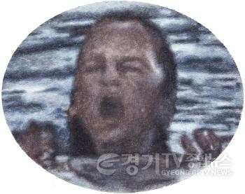 [크기변환][사진자료] 박이재, 〈122×87〉, 2025, 캔버스에 세라믹 미디엄과 과슈, 40 × 50 cm.jpg