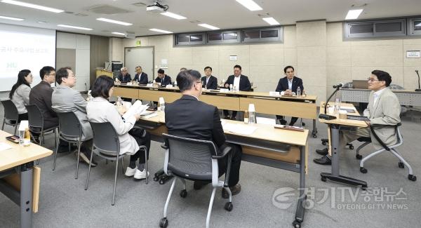 [크기변환]2-1. 윤성진 화성특례시장 권한대행이 화성도시공사에서 주요 현안 업무 보고를 받고 있다.jpg