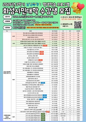 [크기변환]1. 2026년 화성시민대학 평생교육 프로그램 3학기 홍보 포스터.jpg