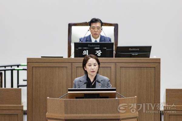 [크기변환]5.조정옥의원 5분자유발언 모습.jpg