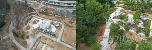 [크기변환]1. 용인특례시는 별다올근린공원 보행환경을 개선했다. 사진은 보행환경 사업 전후 모습.jpg