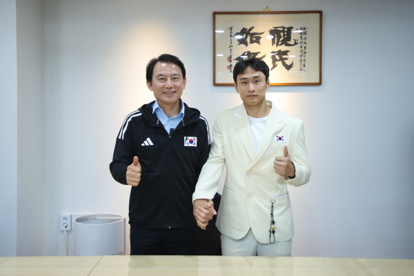 [경기티비종합뉴스] 남양주시 최현덕 시장, 아시안게임 출전 안재홍·윤규성 선수 선전 기원