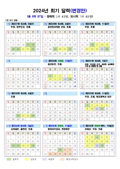 [경기티비종합뉴스] 하남시의회, 집행부 견제·감시 고삐 죈다…행정사무감사 6월→11월 변경