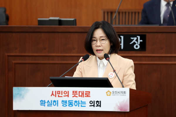 [경기티비종합뉴스] 오산시의회 『송진영 의원 “화성시 독단 행정, 오산 시민 피해 바로잡아야”』