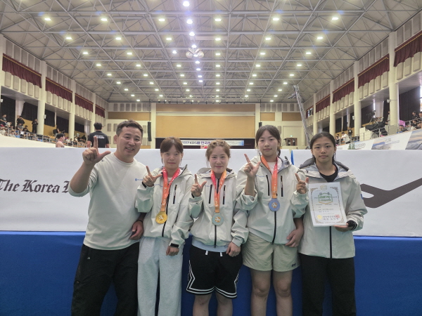 [경기티비종합뉴스] 경기주택도시공사GH 김용진 사장, 여자레슬링팀, KBS배 전국레슬링대회 금2·동1 획득