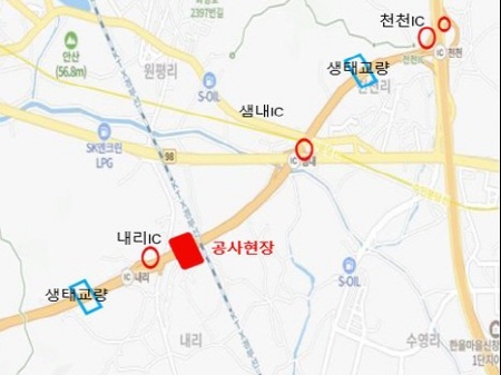 [경기티비종합뉴스] 화성특례시, 인천발 KTX 공사로 비봉~매송간 도시고속도로 새벽 단시간 통행 차단