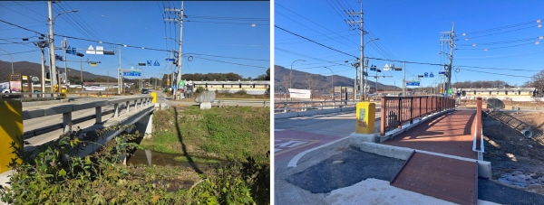 [경기티비종합뉴스] 용인특례시 처인구, 백암면 장평교 인도교 설치 완료