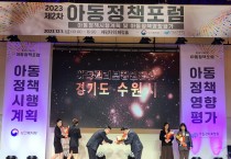 [경기티비종합뉴스] 수원시, ‘2023년 아동정책영향평가’에서 우수지자체 선정