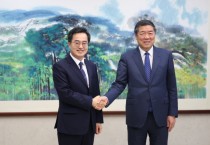 [경기티비종합뉴스]경기도, 김동연, 중국 경제정책 핵심 허리펑 경제담당부총리 만나 한중경제 협력방안 논의