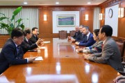 [경기티비종합뉴스]하남시,  글로벌 엔터테인먼트社인 스피어社,  데이비드 부회장 등  방문