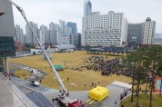 [경기티비종합뉴스] 경기도, 경기융합타운 청사 화재대비 합동 소방훈련 실시