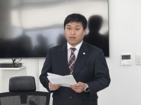 [경기티비종합뉴스] 광주시의회 노영준 의원 기자회견 “광주시갑 당협 운영 문제·사천 논란 제기…지방선거 불출마 선언”