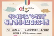 [경기티비종합뉴스] 여주시 이충우 시장, 추석 명절  “여주사랑카드 특별 인센티브 10%” 지원