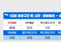 [경기티비종합뉴스] 안산시‘풍도·육도’여객선 日 2회 증회… 당일치기 관광 활성화