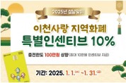 [경기티비종합뉴스] 이천사랑지역화폐, 설맞이 인센티브 10% 및 충전 한도 100만 원 상향