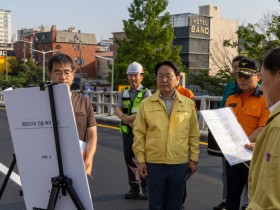 [경기티비종합뉴스] 최홍규 부시장 주재로 군포시 긴급대응… 금정고가차도 통행 재개