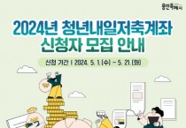 [경기티비종합뉴스] 용인특례시, 청년의 든든한 내일을 위한‘청년내일저축계좌’모집