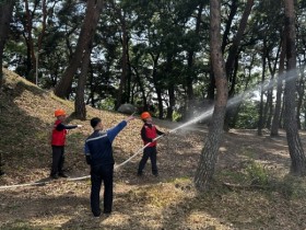 [경기티비종합뉴스] 오산시, 독산성과 세마대지서 합동 소방훈련 실시… 문화유산 화재 대응 역량 강화