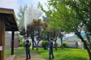 [경기티비종합뉴스] 용인특례시, 산림 인근 지역 미국흰불나방‧대벌레 등 방제