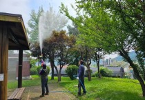 [경기티비종합뉴스] 용인특례시, 산림 인근 지역 미국흰불나방‧대벌레 등 방제