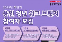 [경기티비종합뉴스] 용인특례시, ‘청년 워크 브릿지’ 청년 구직자 20명 모집