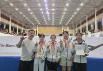 [경기티비종합뉴스] 경기주택도시공사GH 김용진 사장, 여자레슬링팀, KBS배 전국레슬링대회 금2·동1 획득