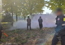 [경기티비종합뉴스] 여주도시공사 임명진 사장 (여주종합운동장）, 여주소방서와 합동소방훈련 실시