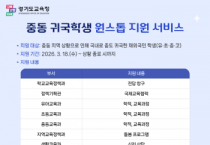 [경기티비종합뉴스] 경기도교육청, 재외국민 학생 학습권 보호 적극 나서다 ‘중동 귀국 학생 원스톱 지원 서비스’ 운영
