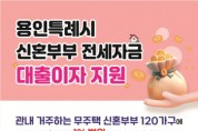 [경기티비종합뉴스] 용인특례시, 2026년 신혼부부 전세자금 대출이자 지원사업 신청 접수
