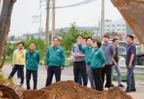 [경기티비종합뉴스] 안성시의회 안정열 의장, 양변휴게소 인근 국지도 23호선 교량 사면 유실 사고 현장 점검