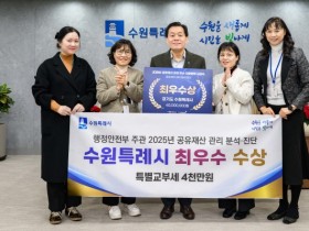 [경기티비종합뉴스] 수원특례시, 행안부 주관 ‘공유재산 관리 분석·진단 평가’ 2년 연속 최우수 지자체 선정