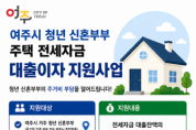 [경기티비종합뉴스] 여주시, 청년 신혼부부 주택 전세자금 대출이자 지원사업 추진